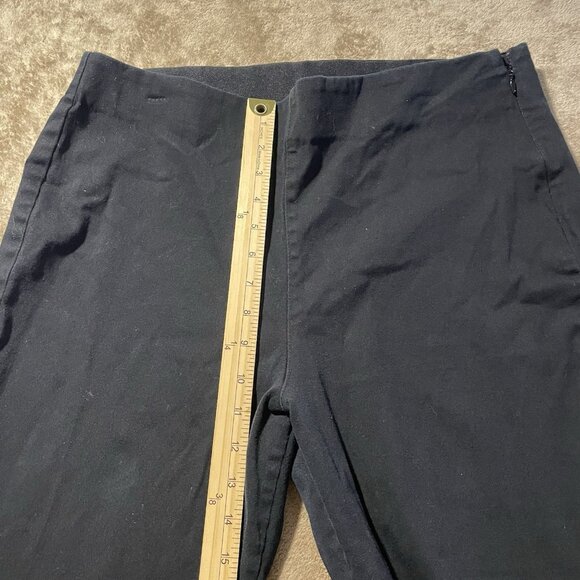 Old Navy Pants Women's 16 Plus Pull On Elastic Band Stretch Black Casual High Ri - Picture 7 of 8